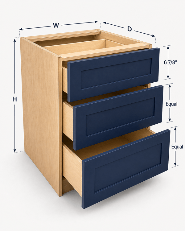 Custom cabinet with custom dimensions