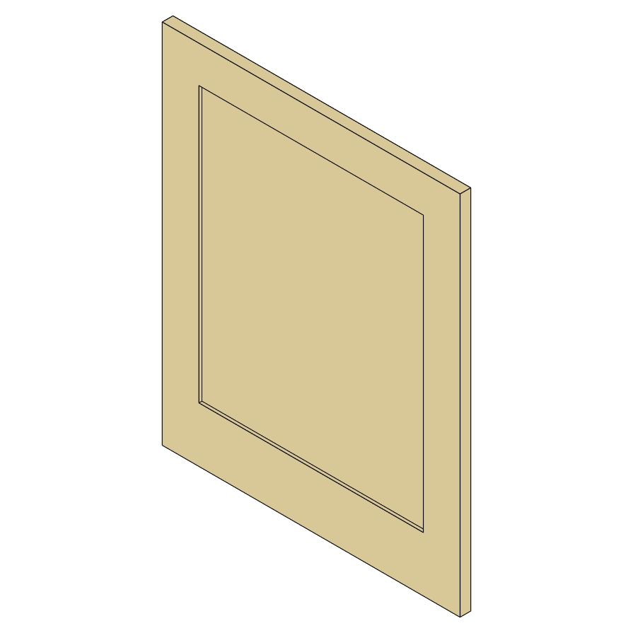 3/4 painted end gable finished all around