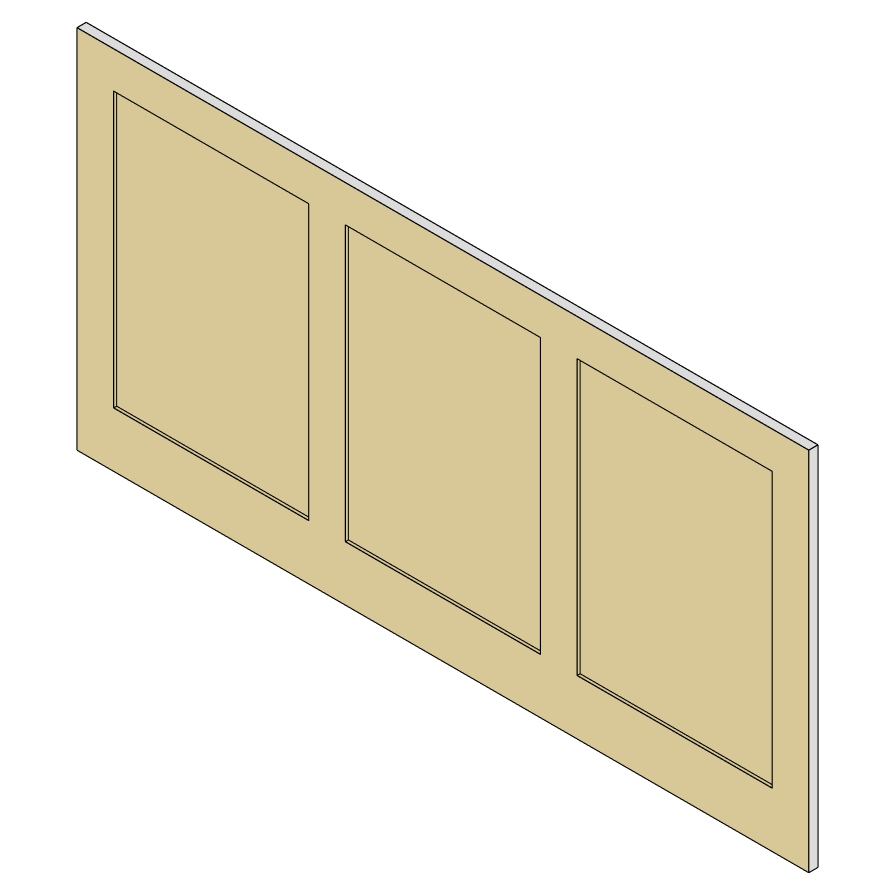 custom 3/4 island backing