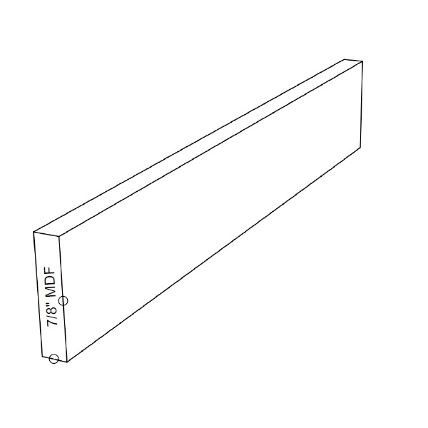 7/8" thickness build up trim
