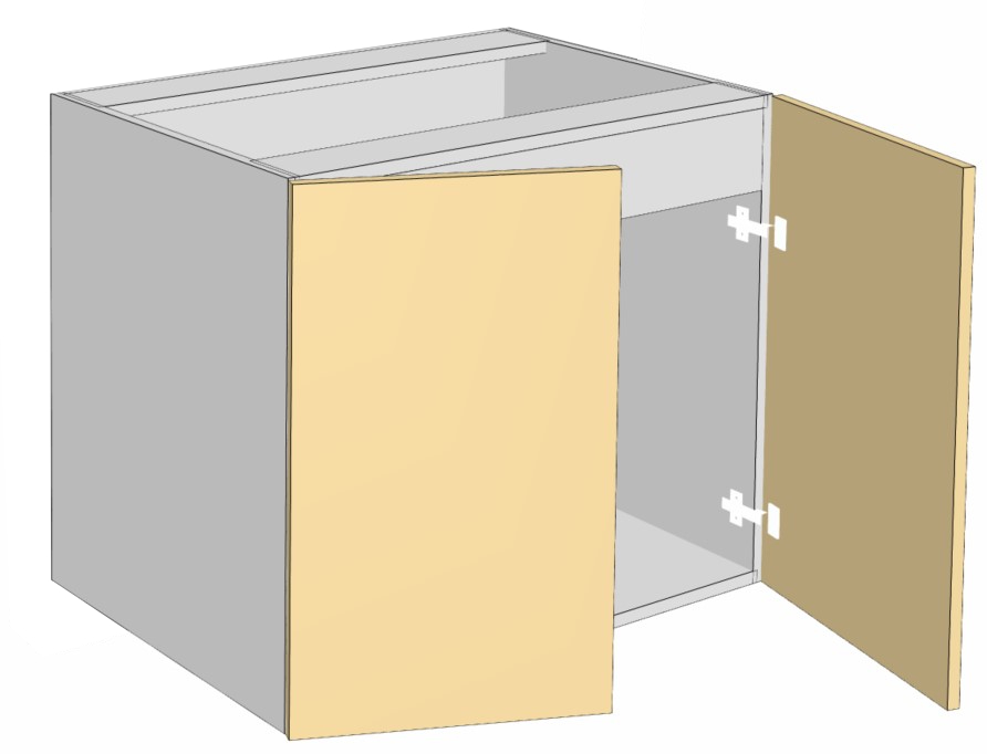 sink - 2 doors with fascia