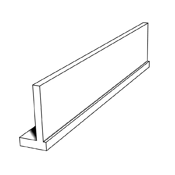 build up L-shape with 1/4" detail
