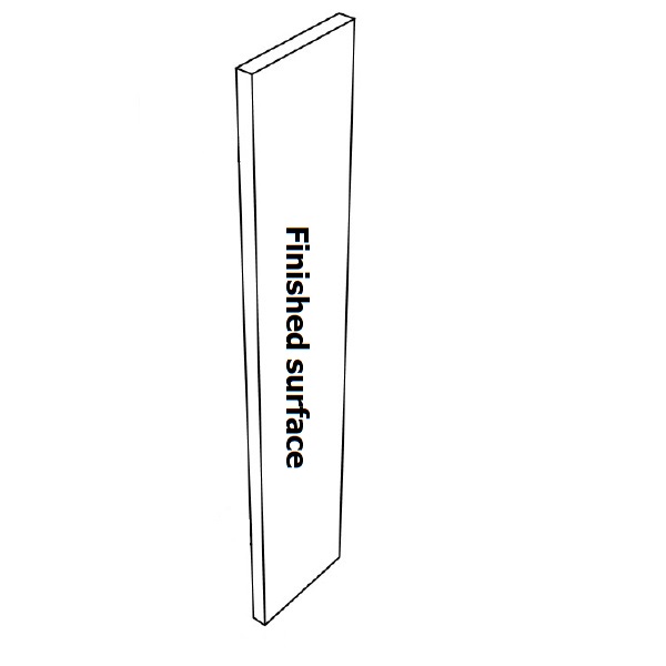 1 sided Custom size filler (Raw edges)