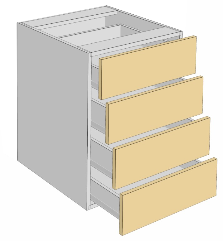 4 drawers