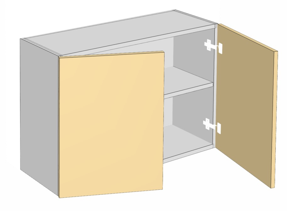 Over the range microwave cabinet - 2 doors