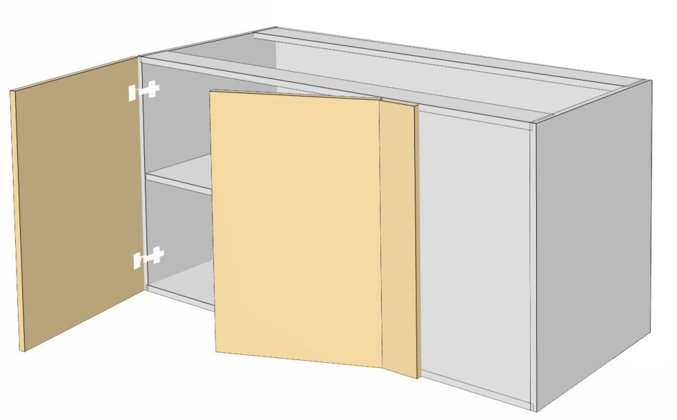 right side blind corner - 2 doors
