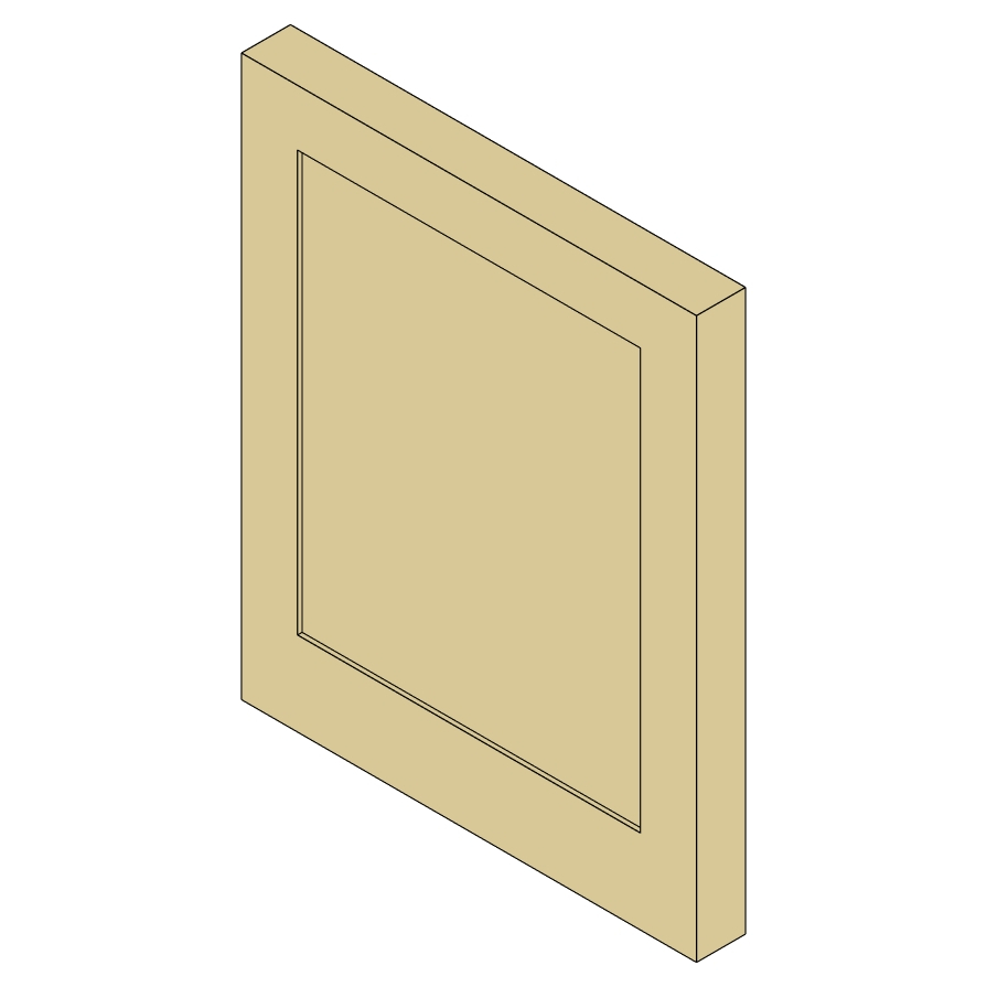 1 1/2" end gable finished all around