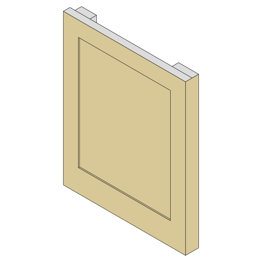 1 1/2" post finished on 1face ,front edge&4"return